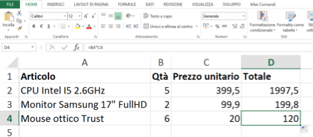 Copia e incolla veloce di una formula 