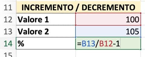 Formula per ottenere un'incidenza percentuale (1)