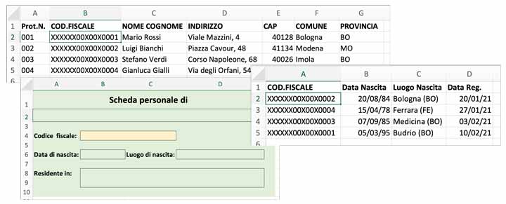 Esempio applicato di CERCA VERT